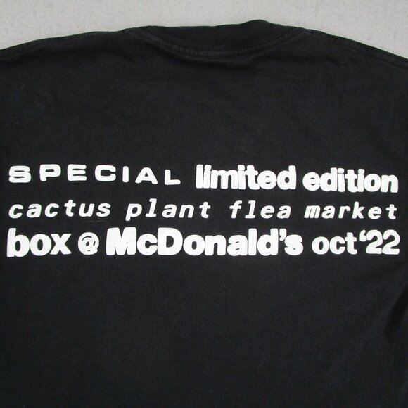 Cactus Plant Flea Market Shirt Mens Small Black McDonald's Graphic Tee - Picture 4 of 8